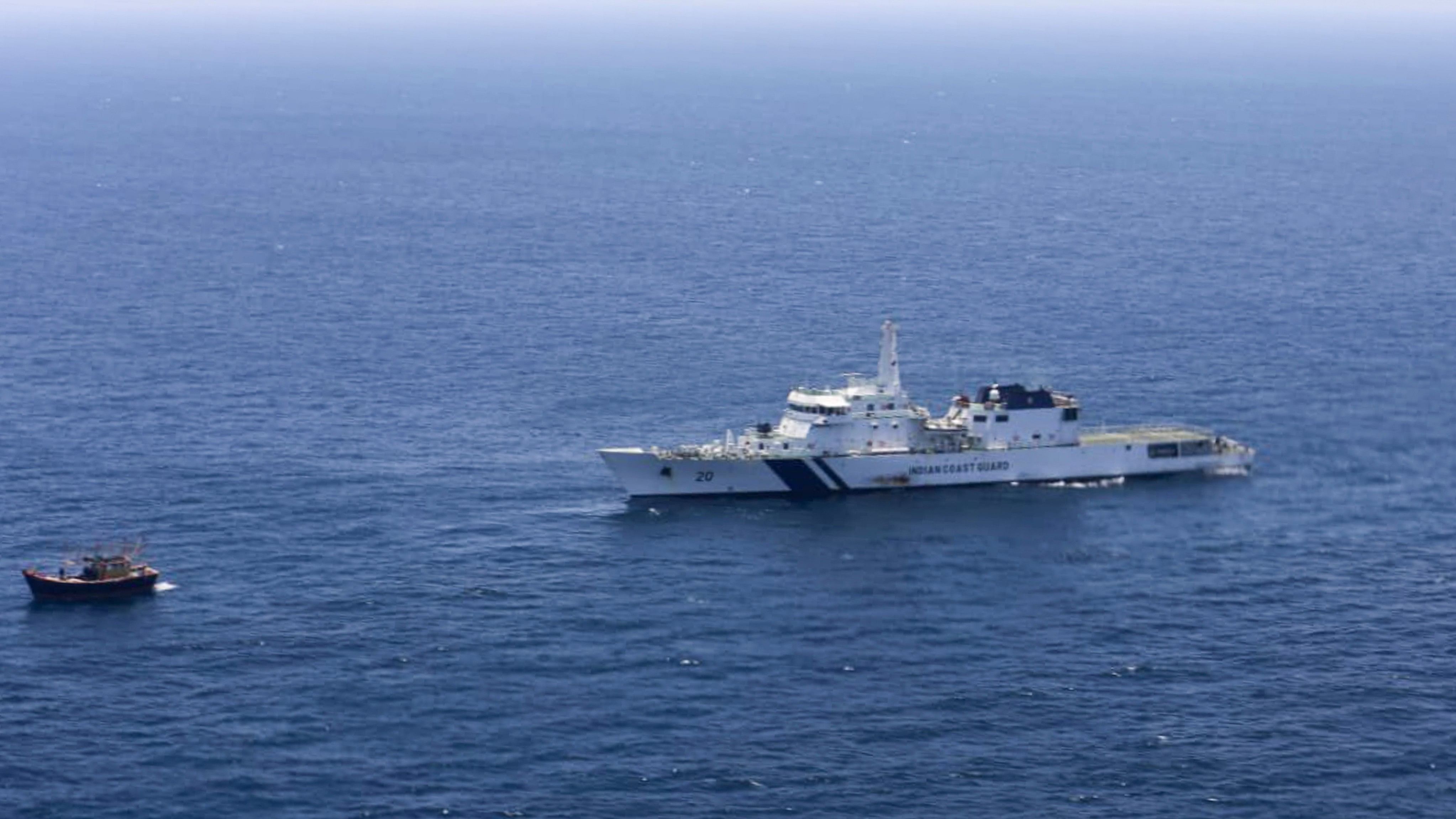 <div class="paragraphs"><p>An Indian Coast Guard (ICG) ship (R) and a fishing boat. (Image for representation)</p></div>