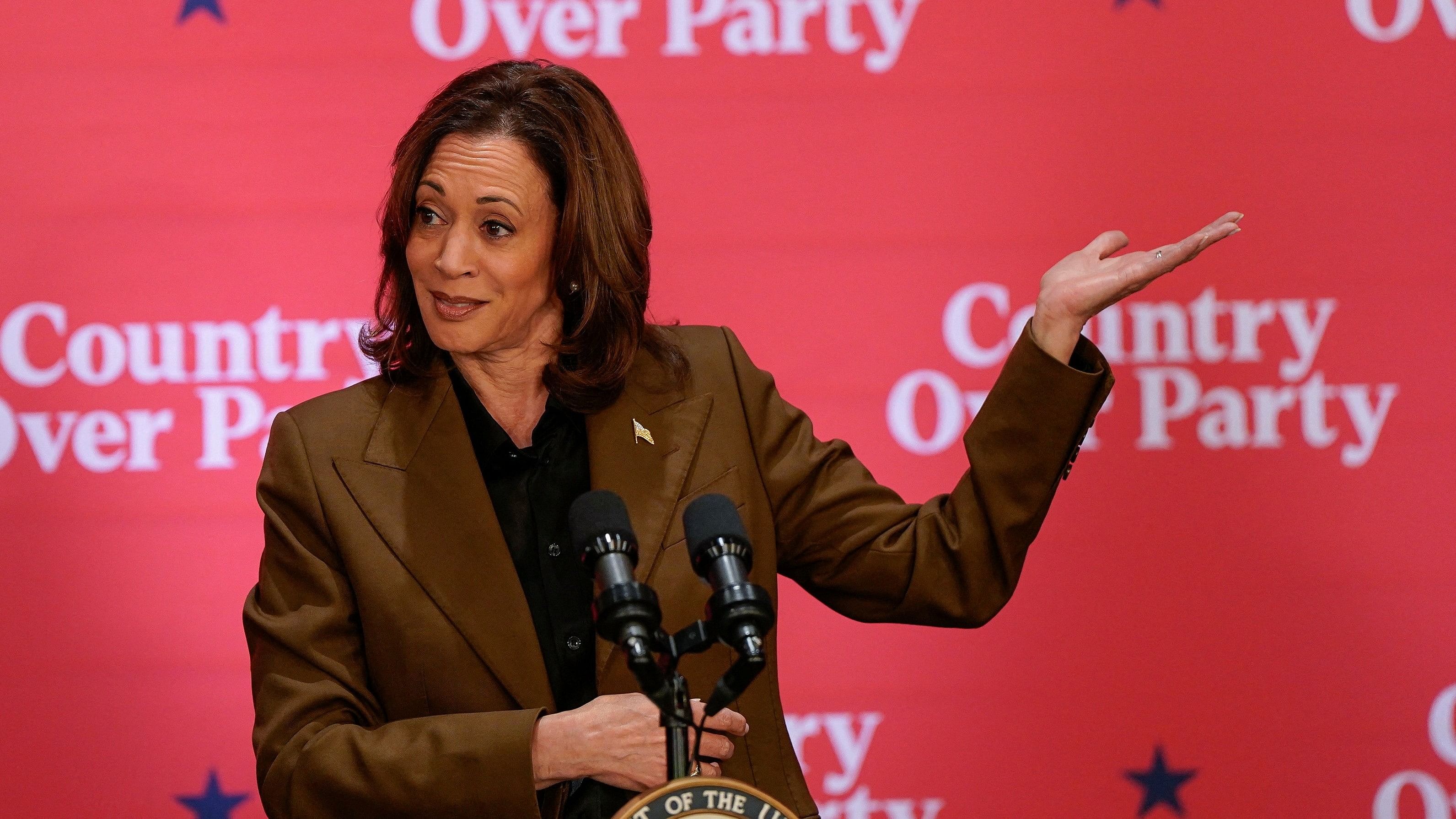 <div class="paragraphs"><p>Democratic presidential nominee US Vice President Kamala Harris.&nbsp;</p></div>