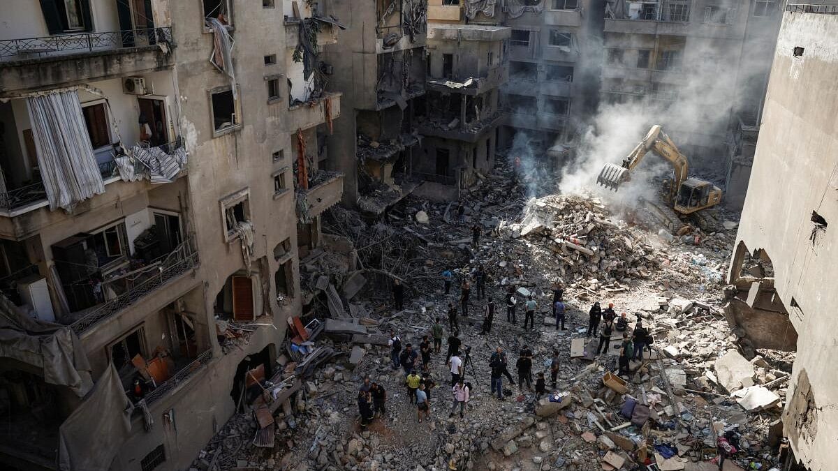 <div class="paragraphs"><p>Aftermath of an Israeli air strike, in Beirut.</p></div>