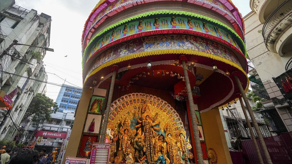 <div class="paragraphs"><p>A Durga Puja pandal.</p></div>