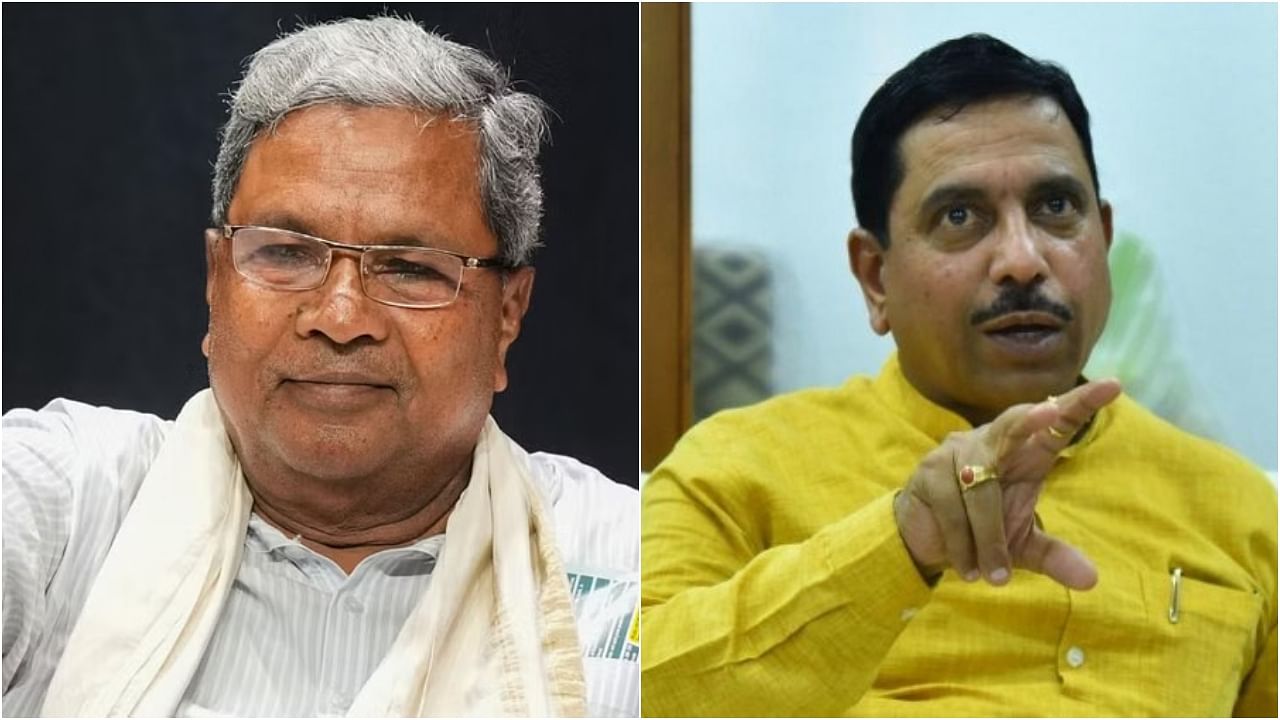 <div class="paragraphs"><p>Siddaramaiah (L) and Prahlad Joshi. </p></div>