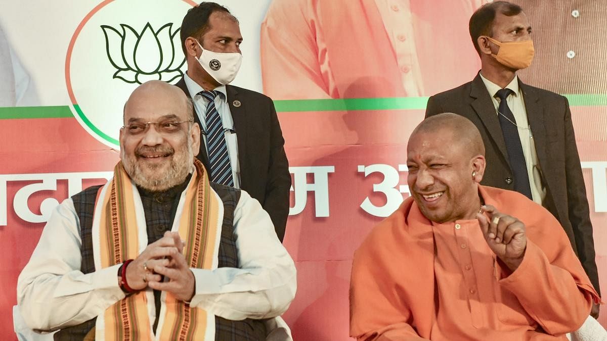 <div class="paragraphs"><p> Union Home Minister Amit Shah and Uttar Pradesh CM Yogi Adityanath.</p></div>