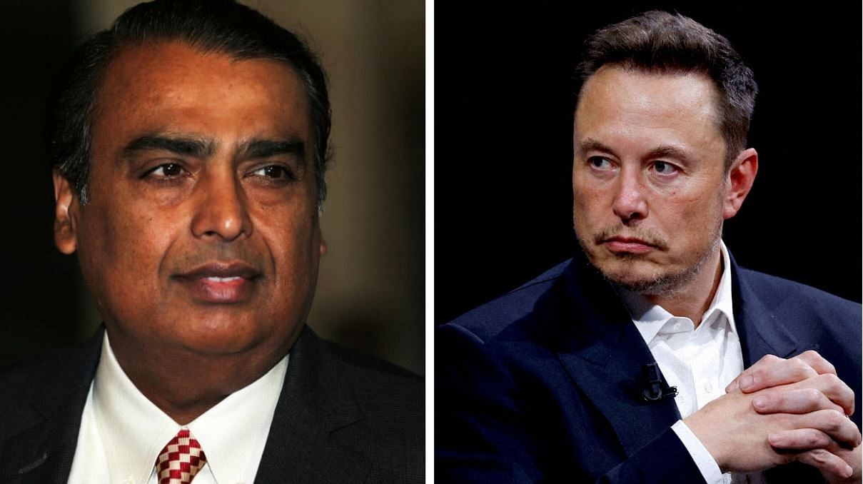 <div class="paragraphs"><p>Reliance's Mukesh Ambani and&nbsp;Starlink's Elon Musk</p></div>