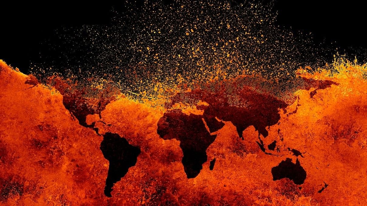 <div class="paragraphs"><p>Illustration showing global warming.</p></div>