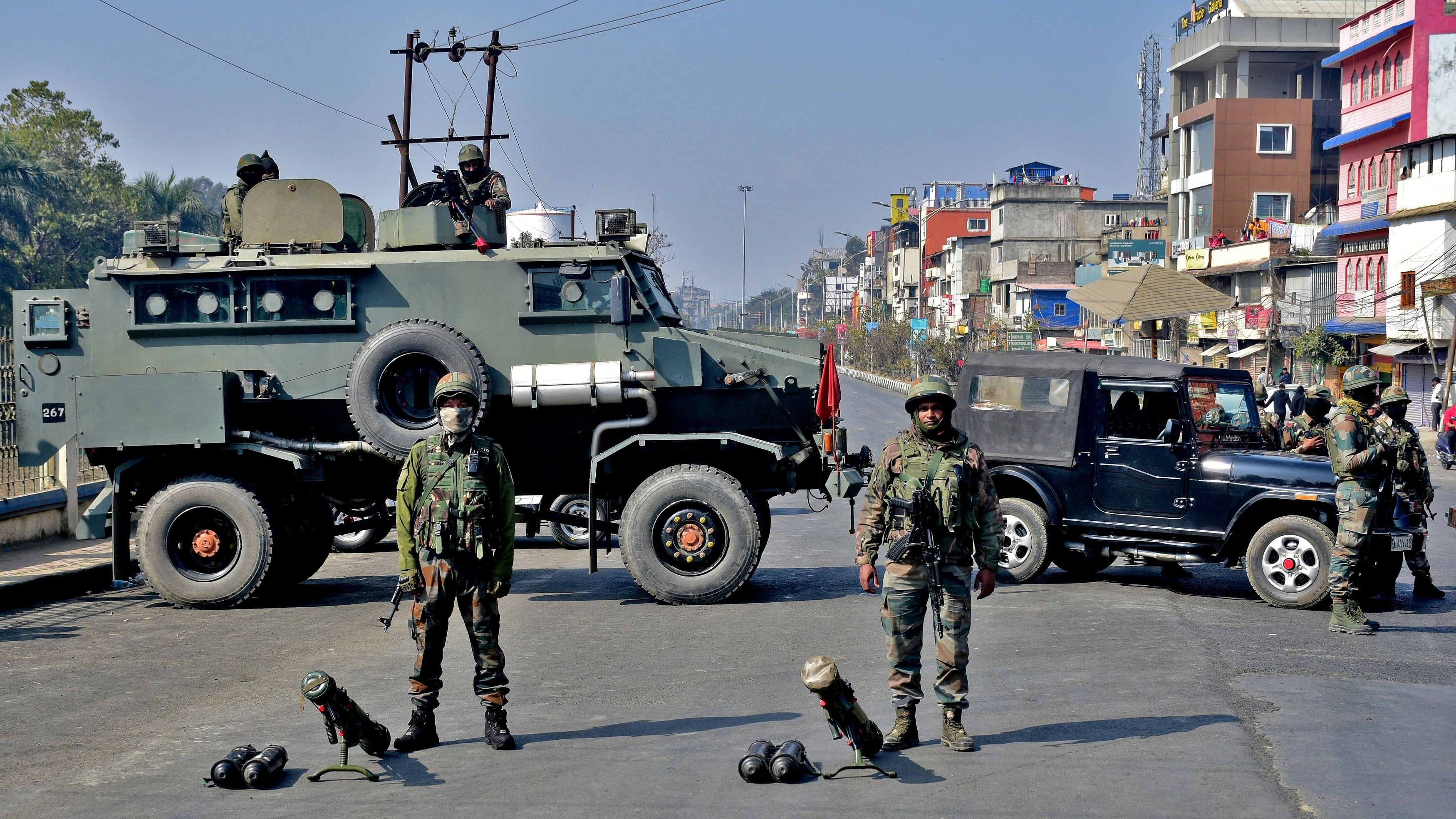 <div class="paragraphs"><p>Security forces keep vigil in Manipur. Image for representational purposes.</p></div>