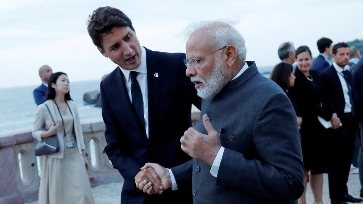 <div class="paragraphs"><p>Canada's Prime Minister Justin Trudeau shakes hands with Indian Prime Minister Narendra Modi at the G7 summit in Biarritz.</p></div>