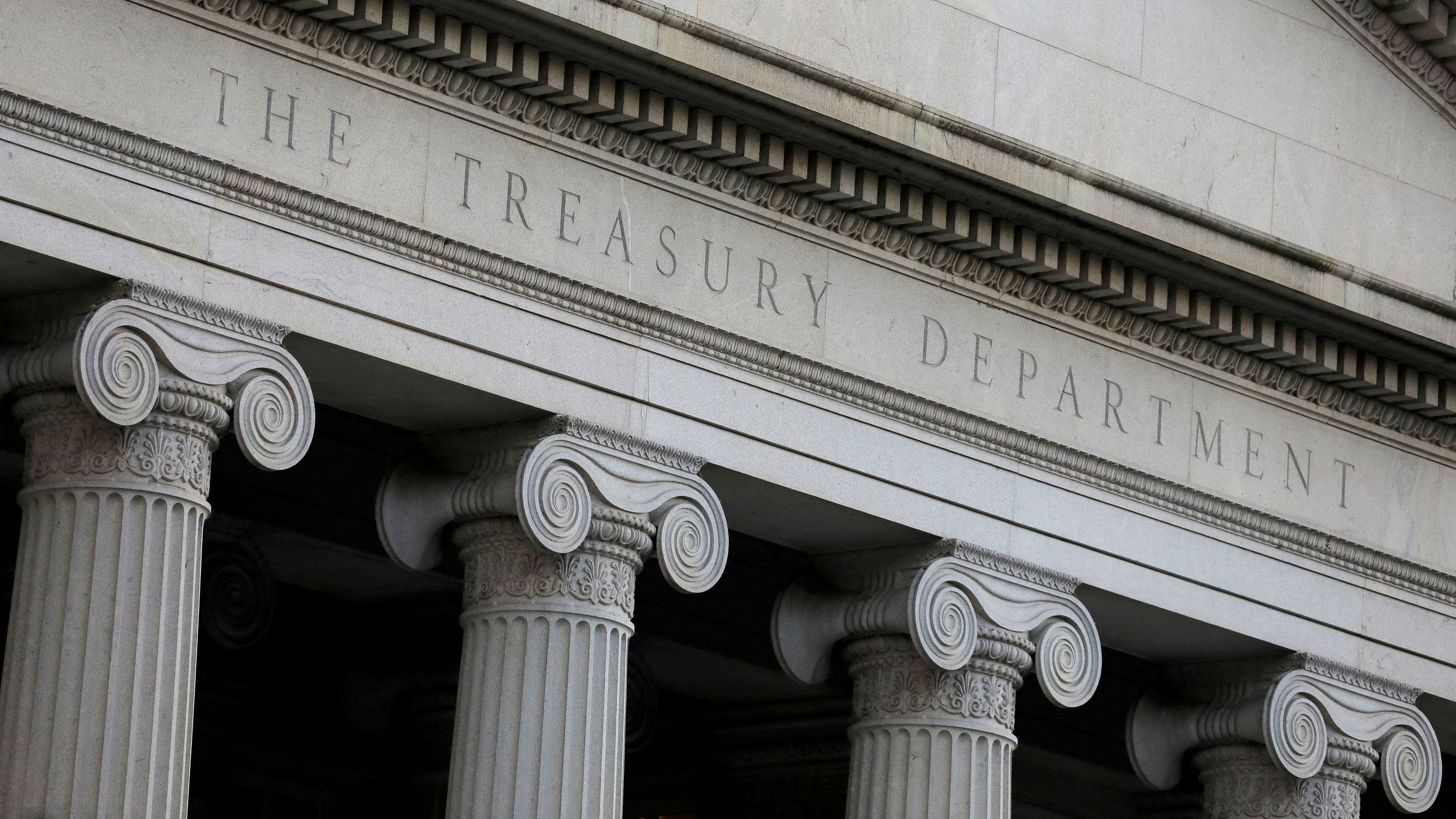 <div class="paragraphs"><p> The United States Department of the Treasury is seen in Washington, D.C., U.S.</p></div>