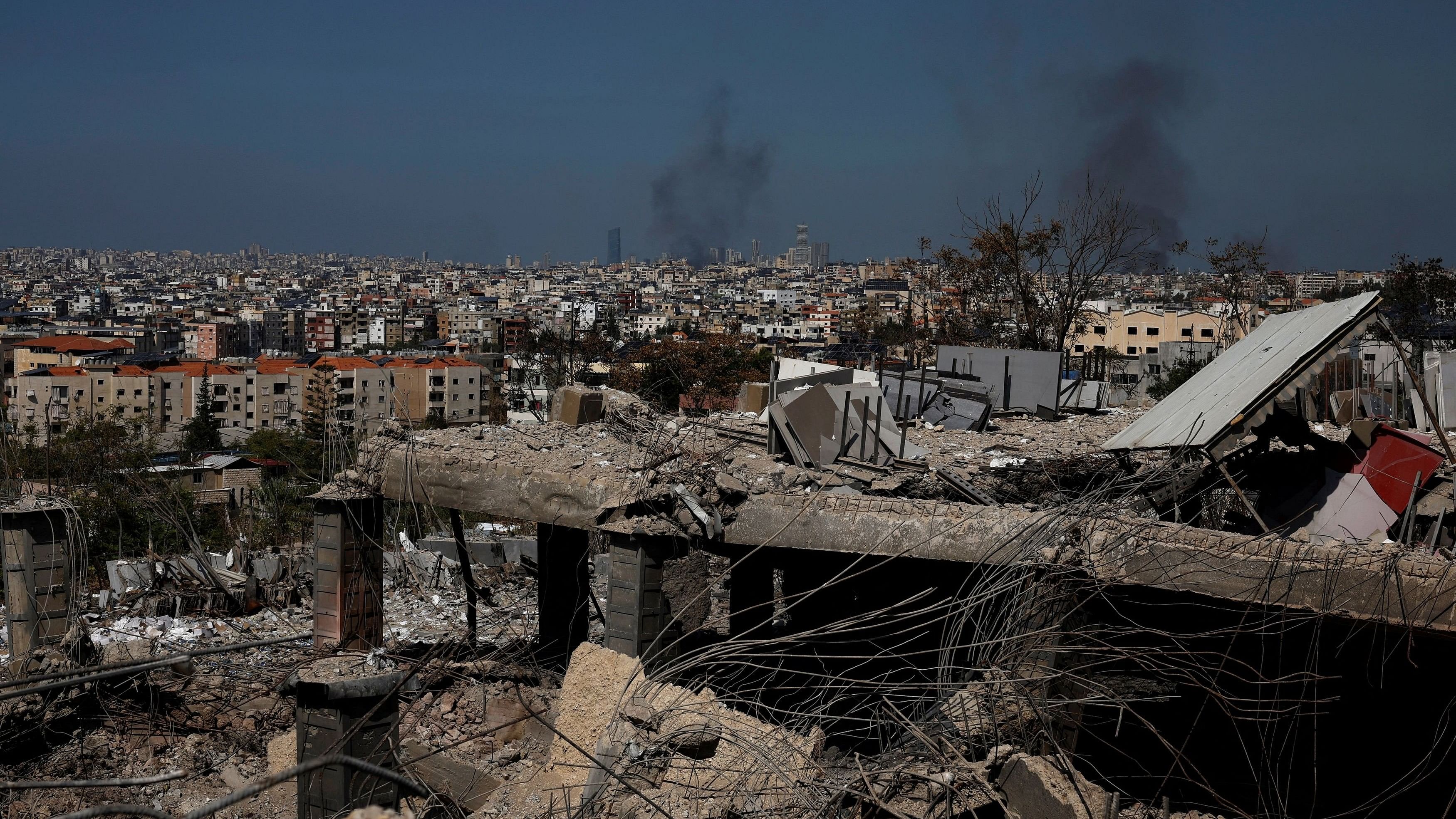 <div class="paragraphs"><p>A view of damage caused by previous Israeli airstrikes, as smoke rises over Beirut's southern suburbs, amid ongoing hostilities between Hezbollah and Israeli forces in Lebanon.</p></div>