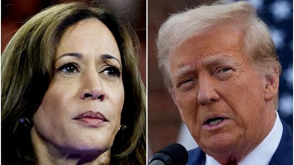 <div class="paragraphs"><p>Kamala Harris (left); Donald Trump (Right).</p></div>