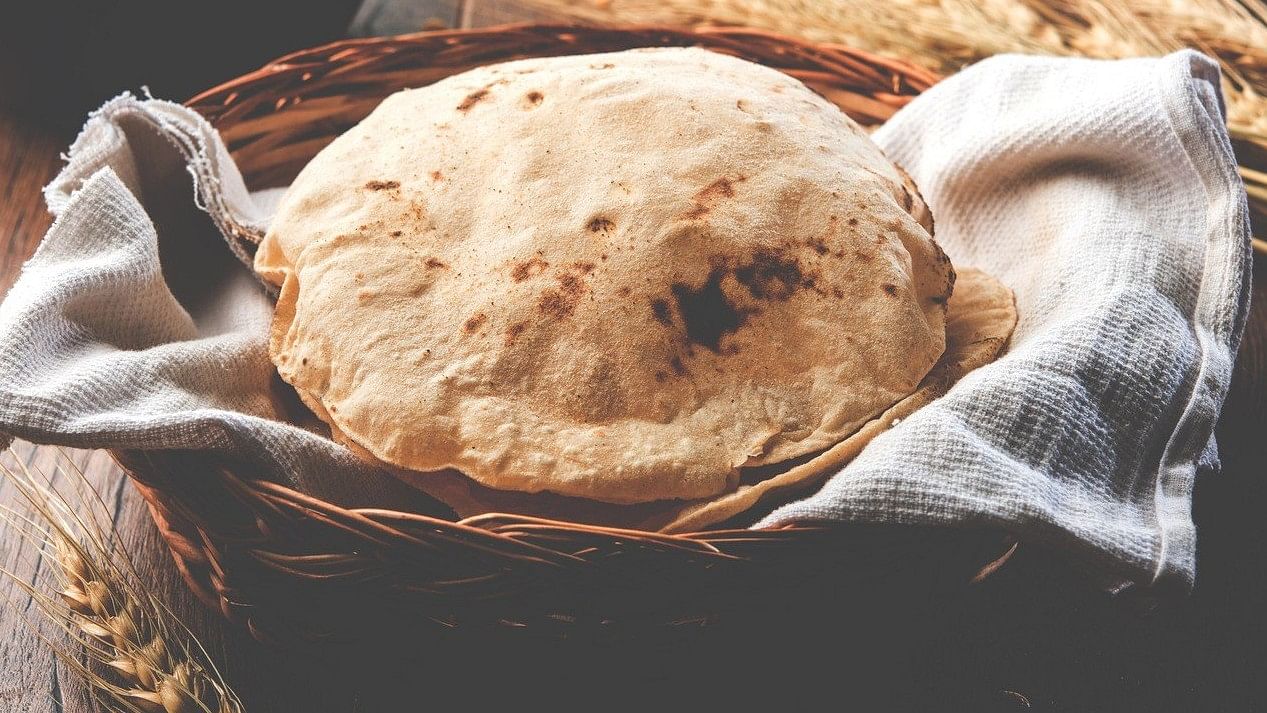 <div class="paragraphs"><p>Hot rotis seen on a table.&nbsp;</p></div>