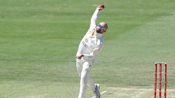 <div class="paragraphs"><p>Australia's Nathan Lyon&nbsp;in action at the Gabba during the first Test match of the 2021 Ashes series on December 11, 2021.</p></div>