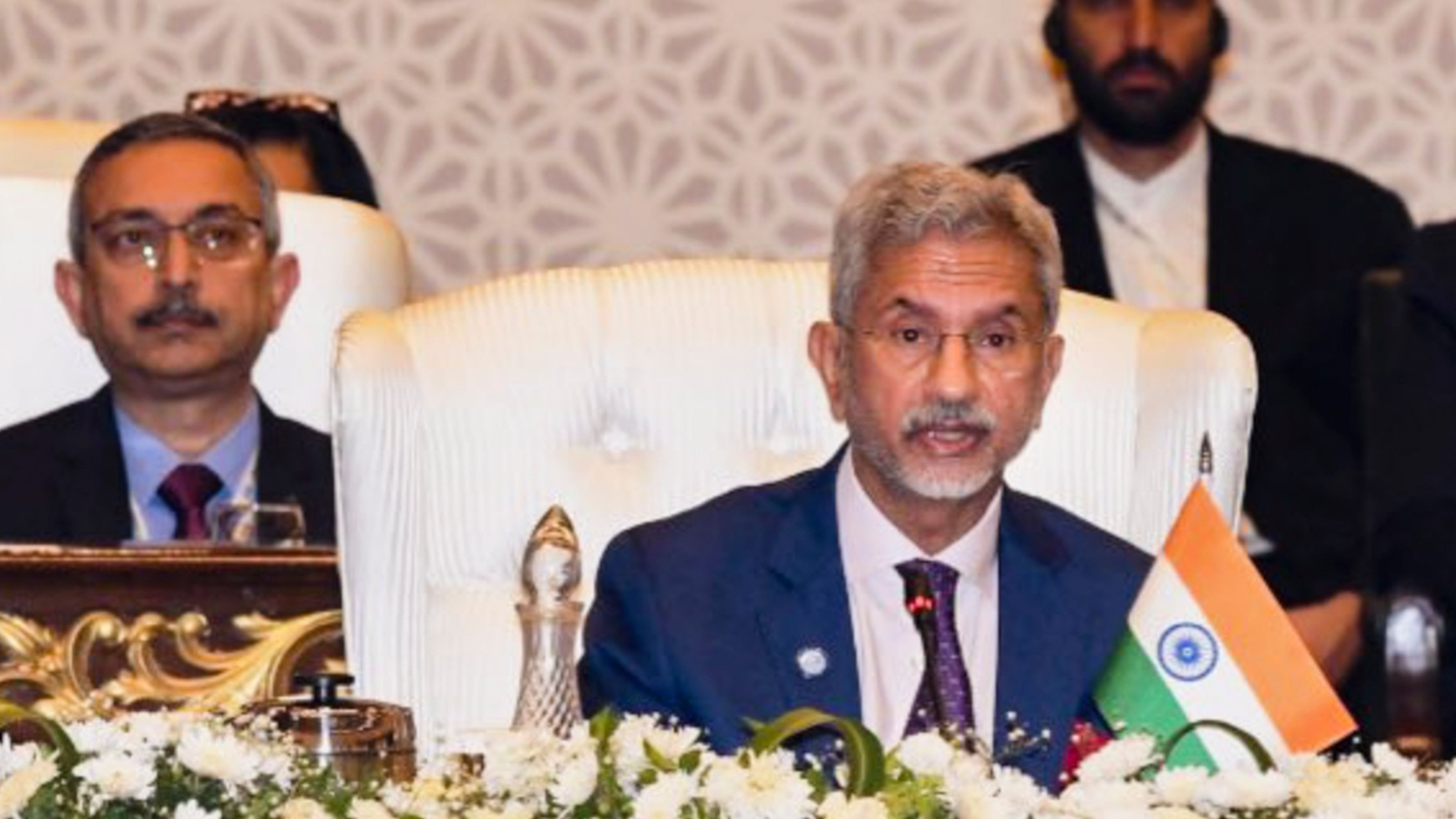 <div class="paragraphs"><p> External Affairs Minister S Jaishankar speaks during the 23rd meeting of the SCO Council of Heads of Government, in Islamabad, Pakistan. </p></div>