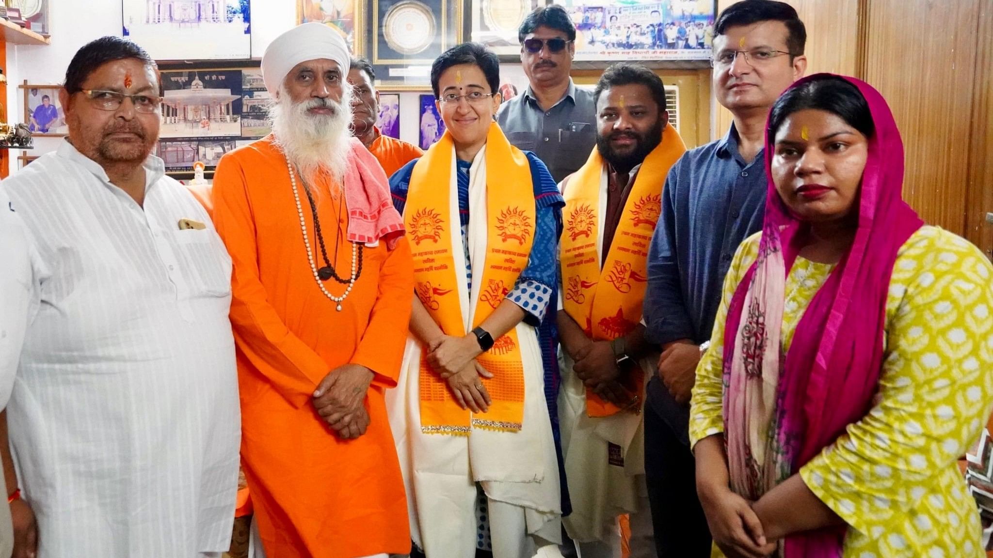 <div class="paragraphs"><p>Delhi&nbsp;CM Atishi visited Valmiki Mandir at Panchkuian Road.</p></div>