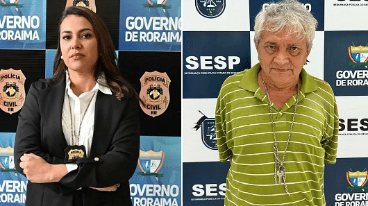 <div class="paragraphs"><p>Brazillian cop&nbsp;Gislayne Silva de Deus (left), the murderer&nbsp;Raimundo Alves Gomes (right)</p></div>