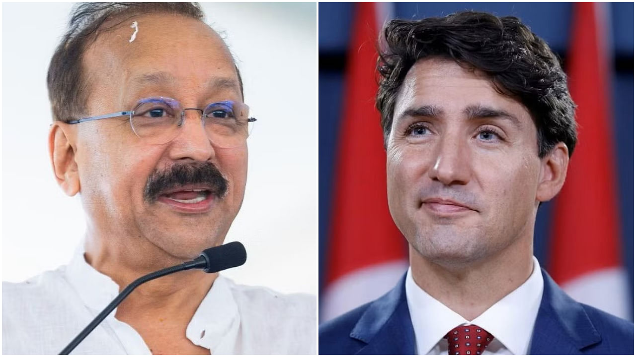 <div class="paragraphs"><p>Baba Siddique (left); Justin Trudeau (right).</p></div>