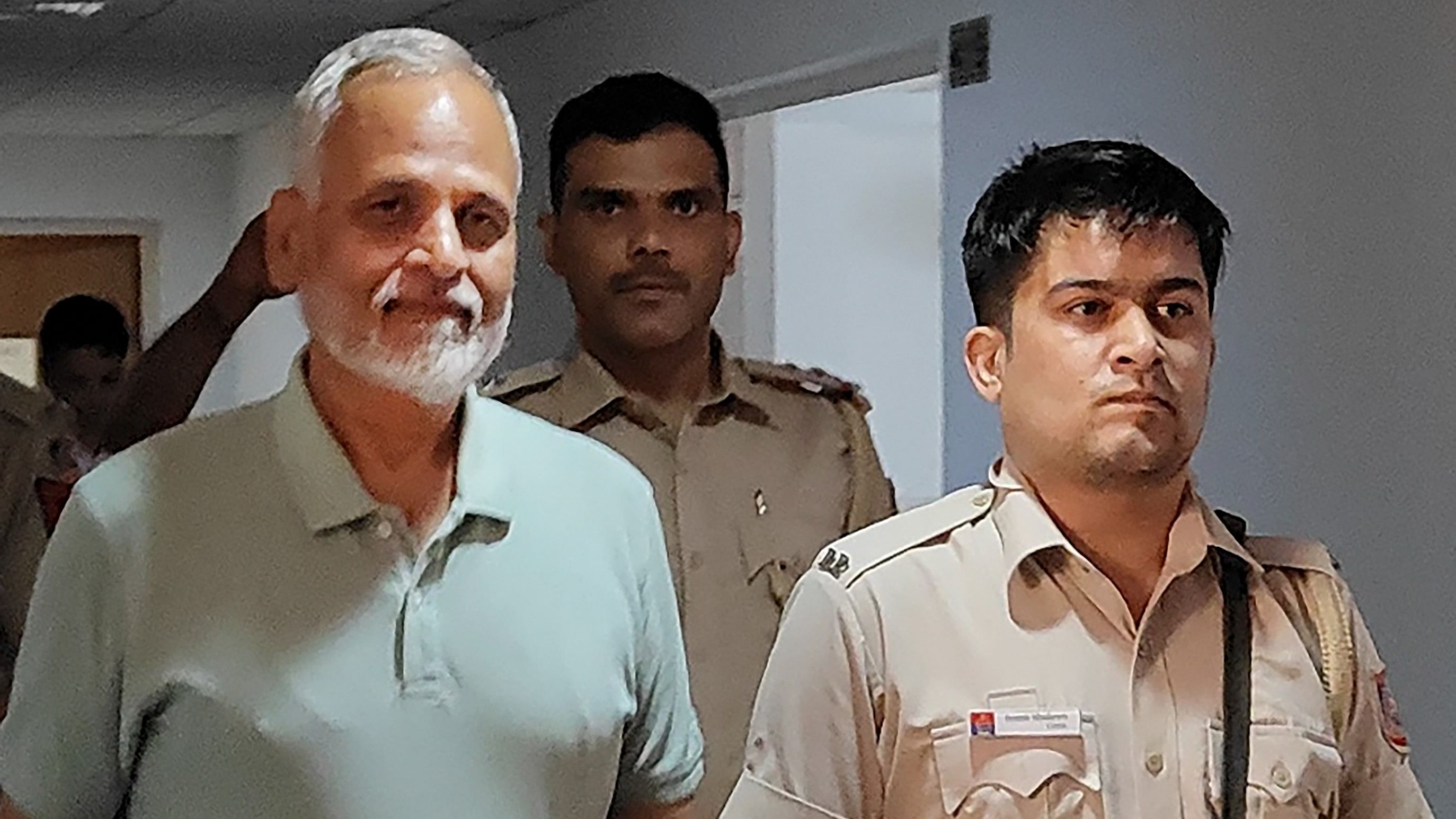 <div class="paragraphs"><p>AAP leader Satyendar Jain being produced before the Rouse Avenue Court in a money laundering case, in New Delhi, Friday, Oct. 18, 2024.</p></div>