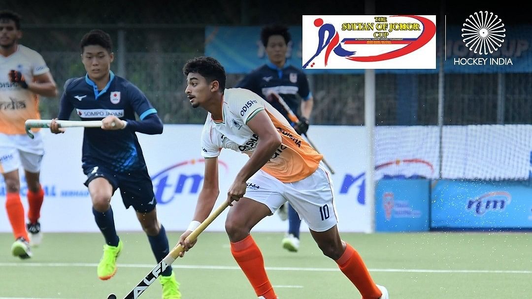 <div class="paragraphs"><p>Image showing the Indian team in action against Japan in the Sultan of Johor Cup.</p></div>