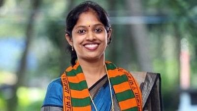 <div class="paragraphs"><p>Mahila Morcha leader Navya Haridas.</p></div>