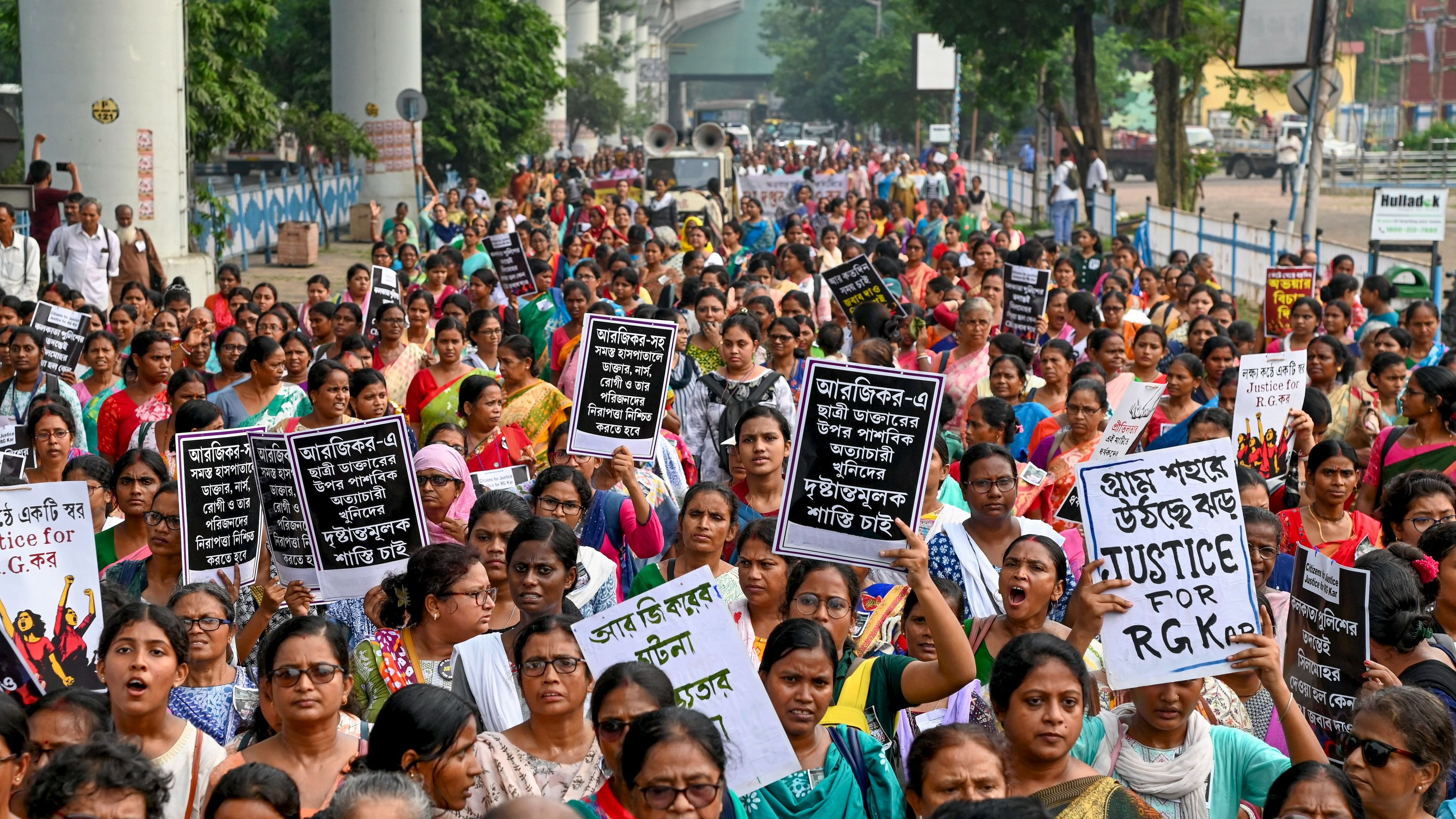 <div class="paragraphs"><p>Image showing protests in Bengal over the R G Kar incident. For representational purposes.</p></div>