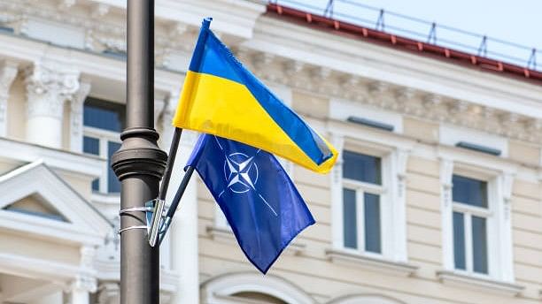 <div class="paragraphs"><p>The flags of Ukraine and Nato. Image for representation.</p></div>