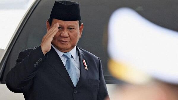 <div class="paragraphs"><p>Indonesian President-elect Prabowo Subianto gestures as he attends the annual State of the Nation Address.&nbsp;</p></div>