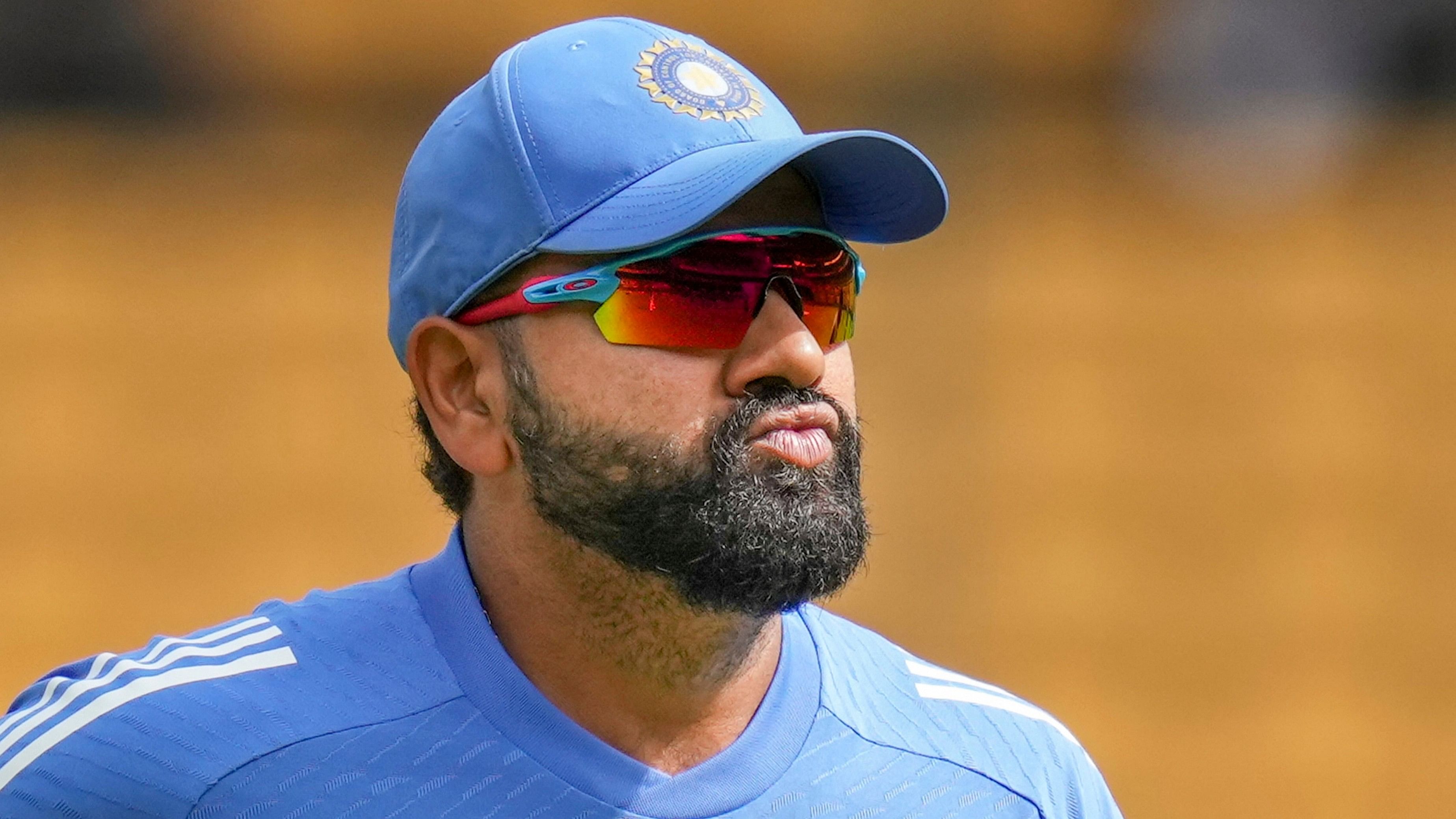 <div class="paragraphs"><p>Bengaluru: India's captain Rohit Sharma during a practice session before the start of the fifth day of the first Test cricket match between India and New Zealand at M Chinnaswamy Stadium, in Bengaluru, Sunday, Oct 20, 2024. </p></div>