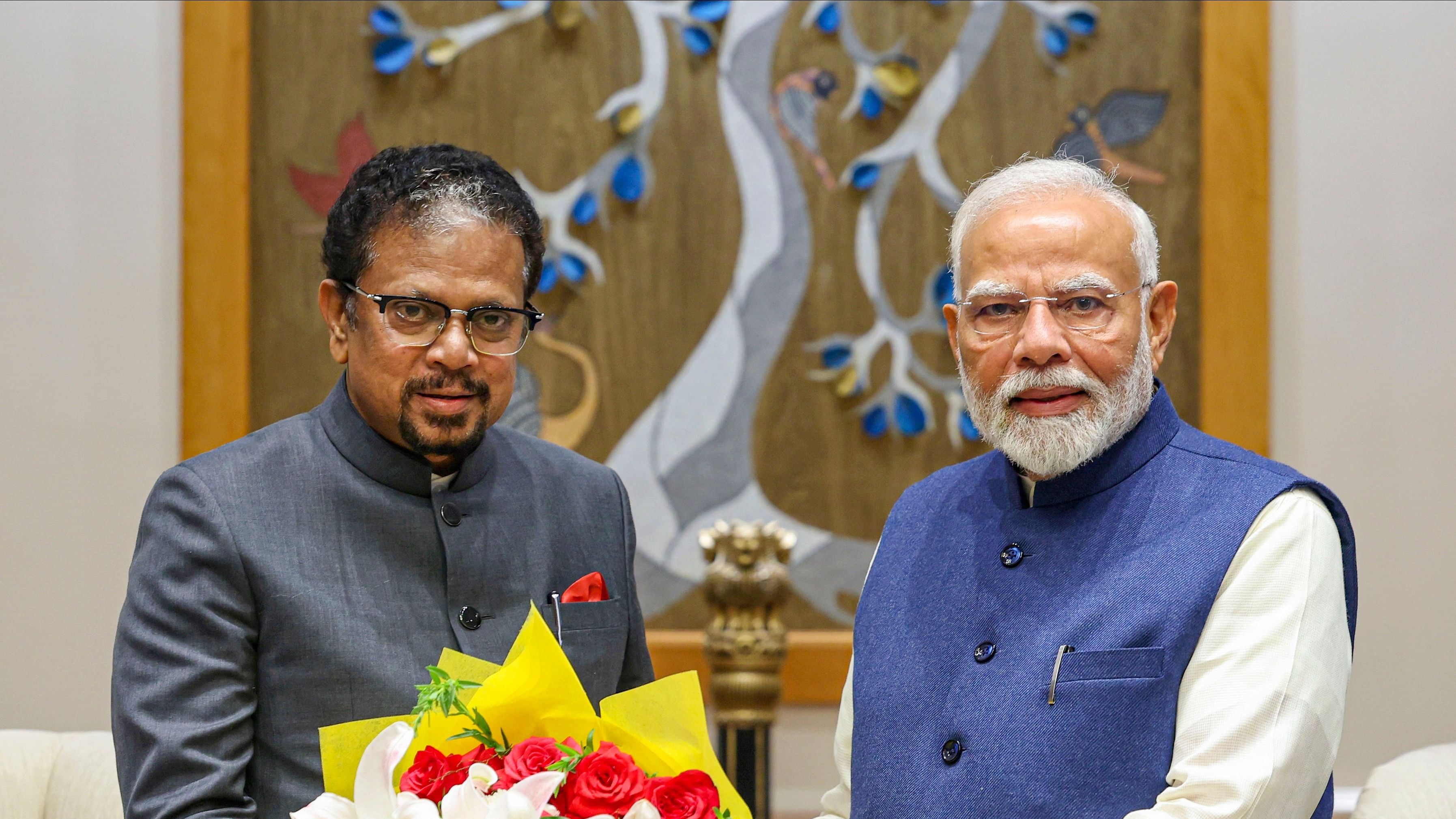 <div class="paragraphs"><p>  Lieutenant Governor of Puducherry K. Kailashnathan meets Prime Minister Narendra Modi </p></div>