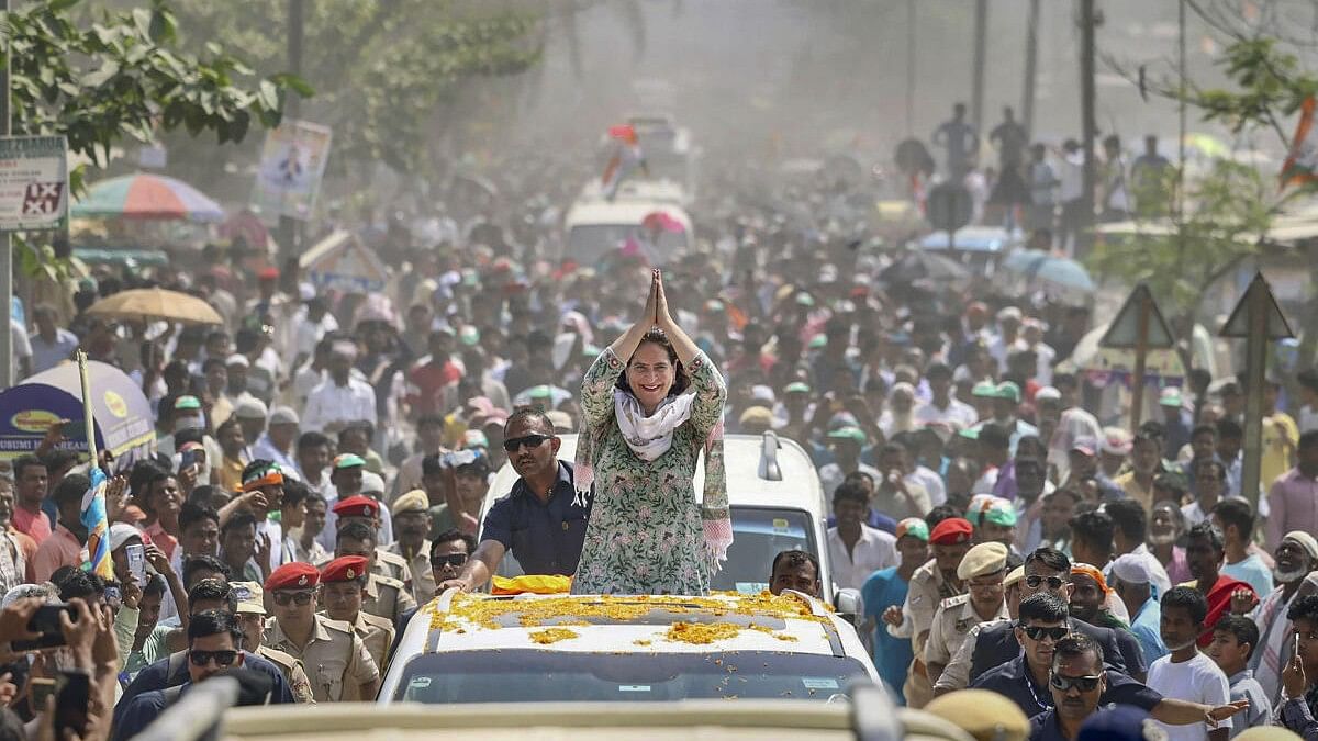 <div class="paragraphs"><p>File photo of Priyanka Gandhi during a rally. </p></div>