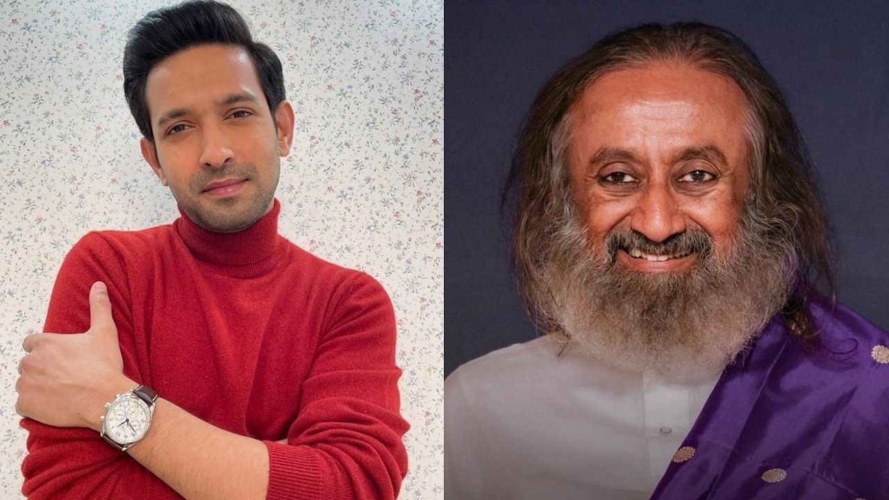 <div class="paragraphs"><p>A collage featuring Vikrant Massey and Sri Sri Ravi Shankar.</p></div>