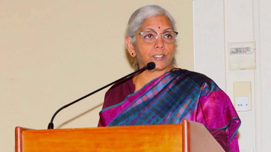 <div class="paragraphs"><p>Union Minister of Finance and Corporate Affairs Nirmala Sitharaman delivers the keynote address on 'India's Economic Resilience and Prospects Amidst a Challenging and Uncertain Global Environment' at Columbia University, in New York, Monday, October 21, 2024.</p></div>