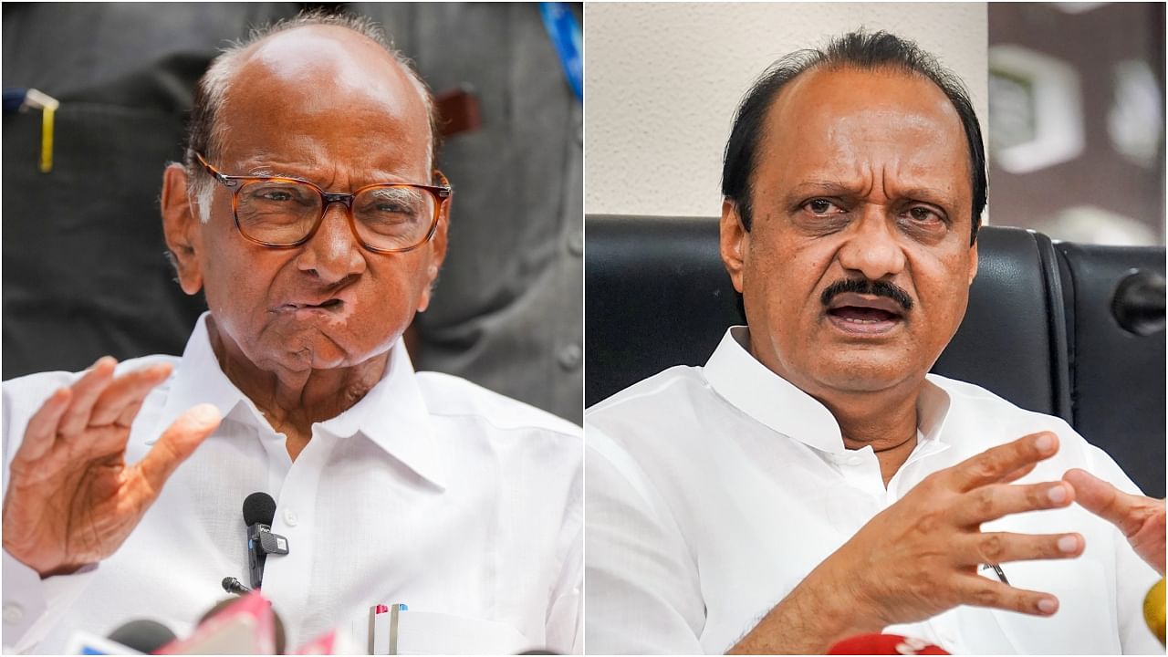 <div class="paragraphs"><p>NCP was all about Sharad Pawar (left) and his personal charisma until his nephew Ajit Pawar staged a rebellion.&nbsp;</p></div>