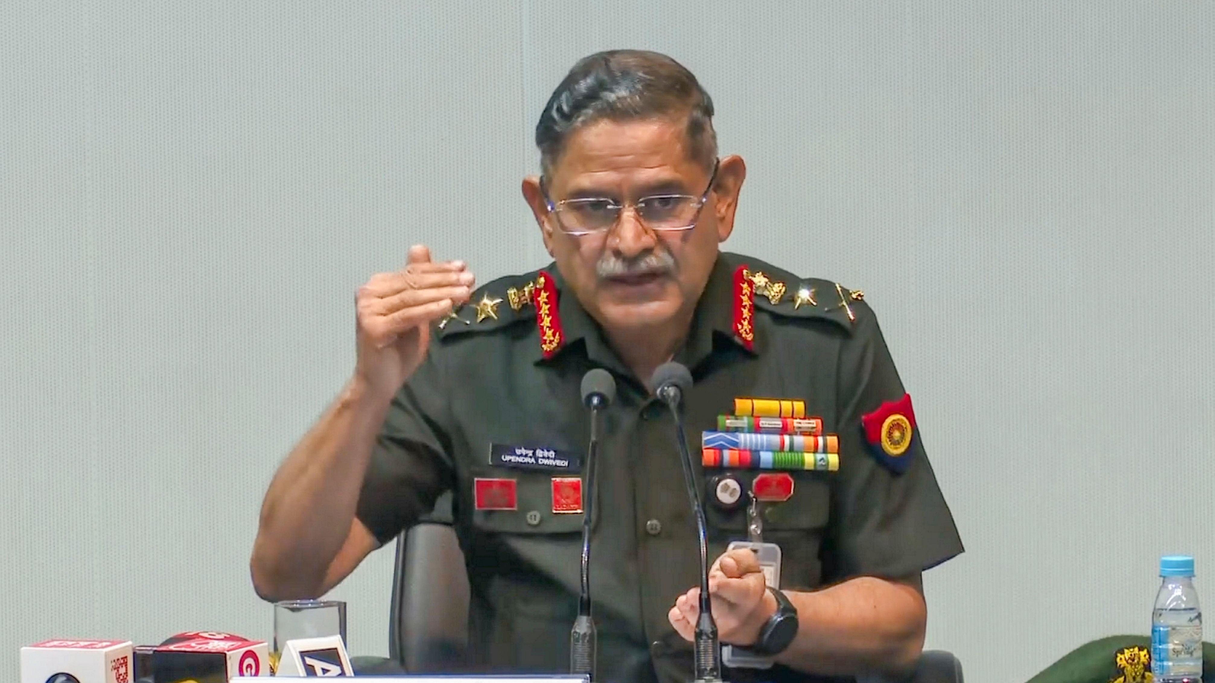 <div class="paragraphs"><p>Chief of the Army Staff General Upendra Dwivedi during a press conference, in New Delhi</p></div>