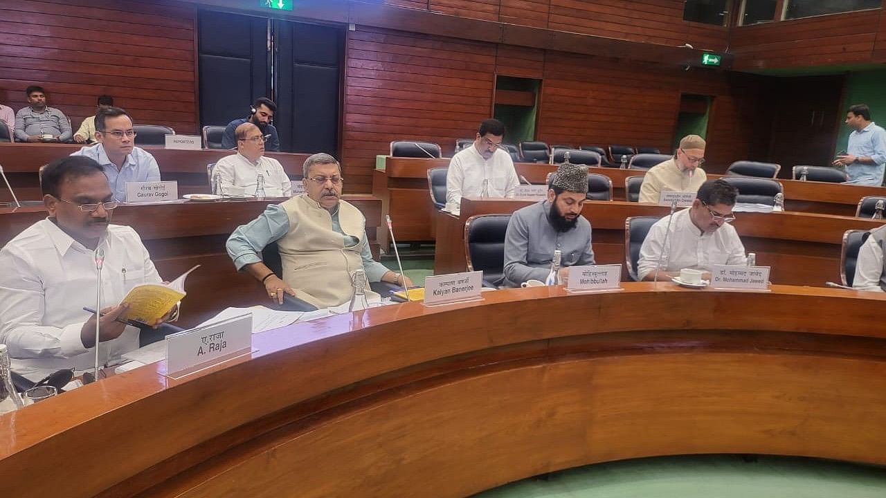 <div class="paragraphs"><p>A Raja&nbsp;at the meeting by the Joint Parliamentary Committee on the Waqf (amendment) Bill, 2024 in Delhi.</p></div>