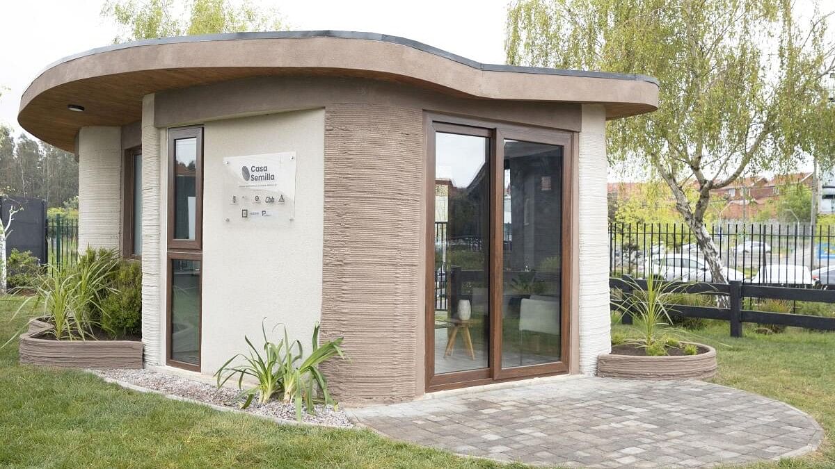 <div class="paragraphs"><p>A house known as 'Casa Semilla', Latin America's first 3D-printed prototype house, made by a Bio Bio University team, is presented in Concepcion, Chile in this undated handout photo.</p></div>