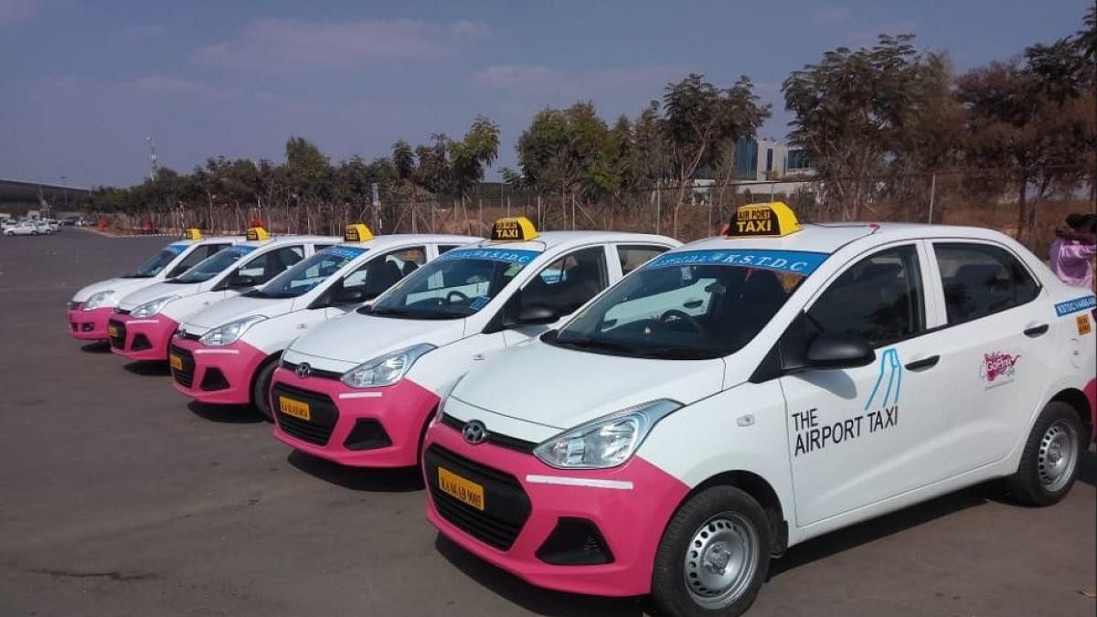 The airport pink taxi service was launched on January 7 at Kempegowda airport. It’s driven by women for women.