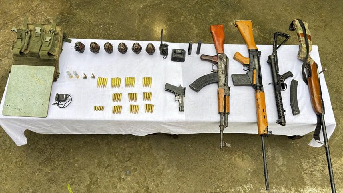 <div class="paragraphs"><p>Arms and ammunition recovered in Manipur.</p></div>