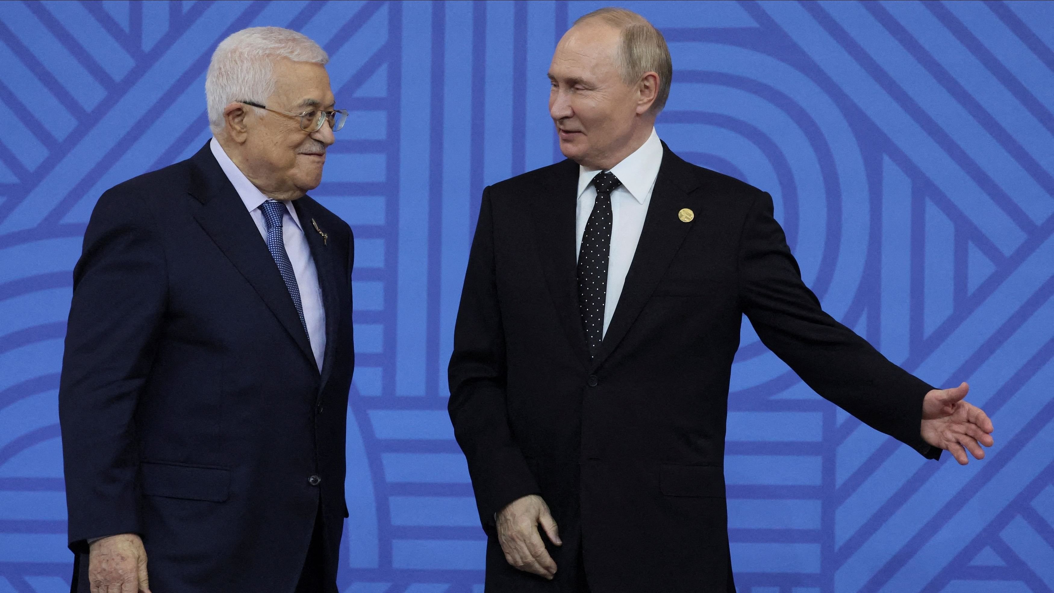 <div class="paragraphs"><p>Russia's President Vladimir Putin and President of the Palestinian Authority, Mahmoud Abbas.</p></div>