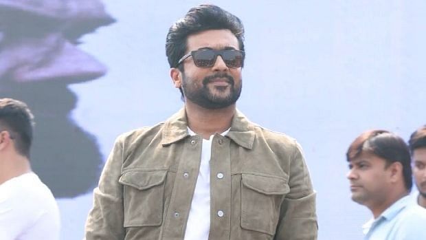 <div class="paragraphs"><p>Suriya during <em>Kanguva</em> promotions.</p></div>