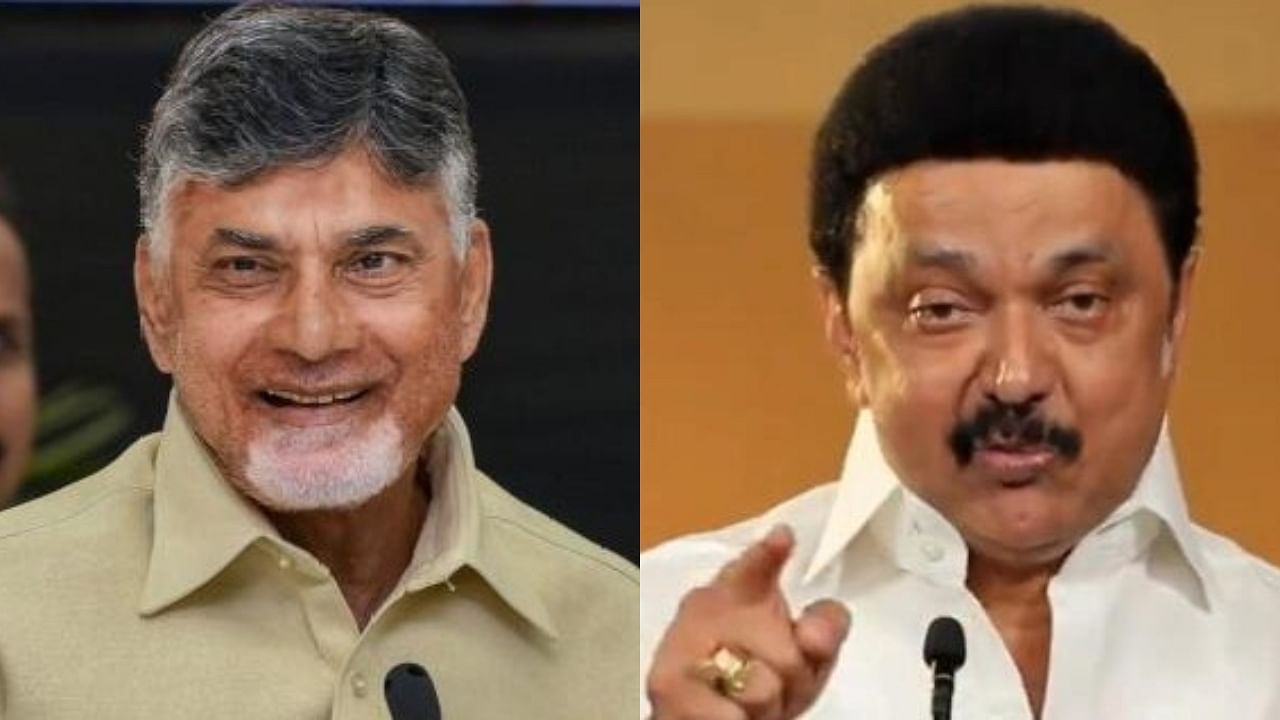 <div class="paragraphs"><p>From left: Chandrababu Naidu, M K Stalin</p></div>