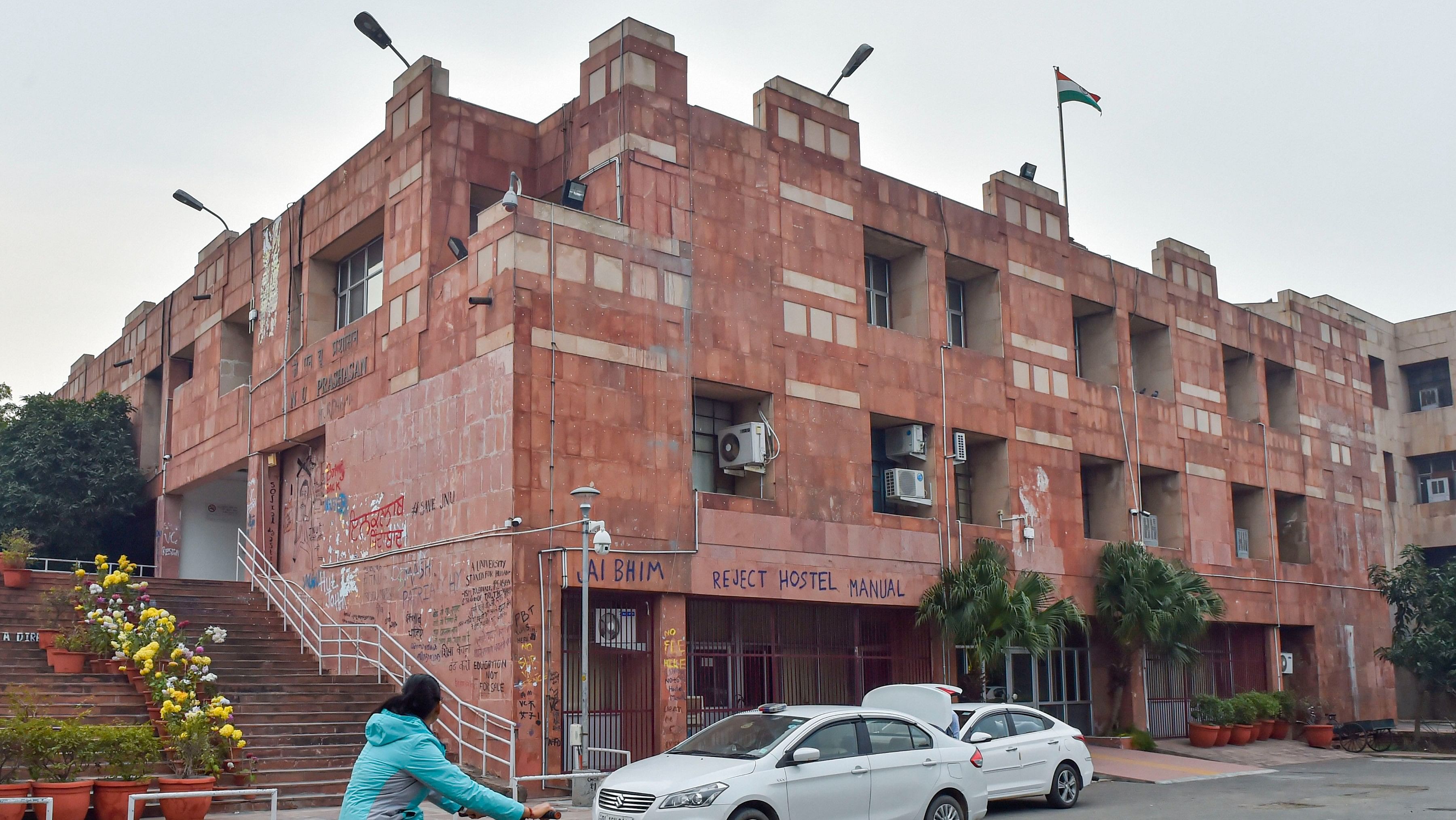 <div class="paragraphs"><p>Admin block of JNU Campus in New Delhi,</p></div>