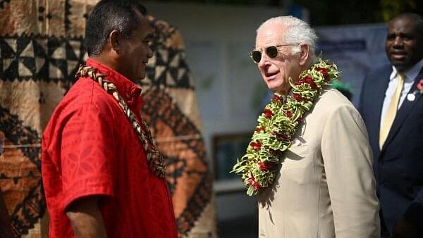 <div class="paragraphs"><p>King Charles III formally opens The King's Garden in the grounds of the Robert Louis Stevenson Museum to commemorate His Majesty's visit to Samoa.</p></div>