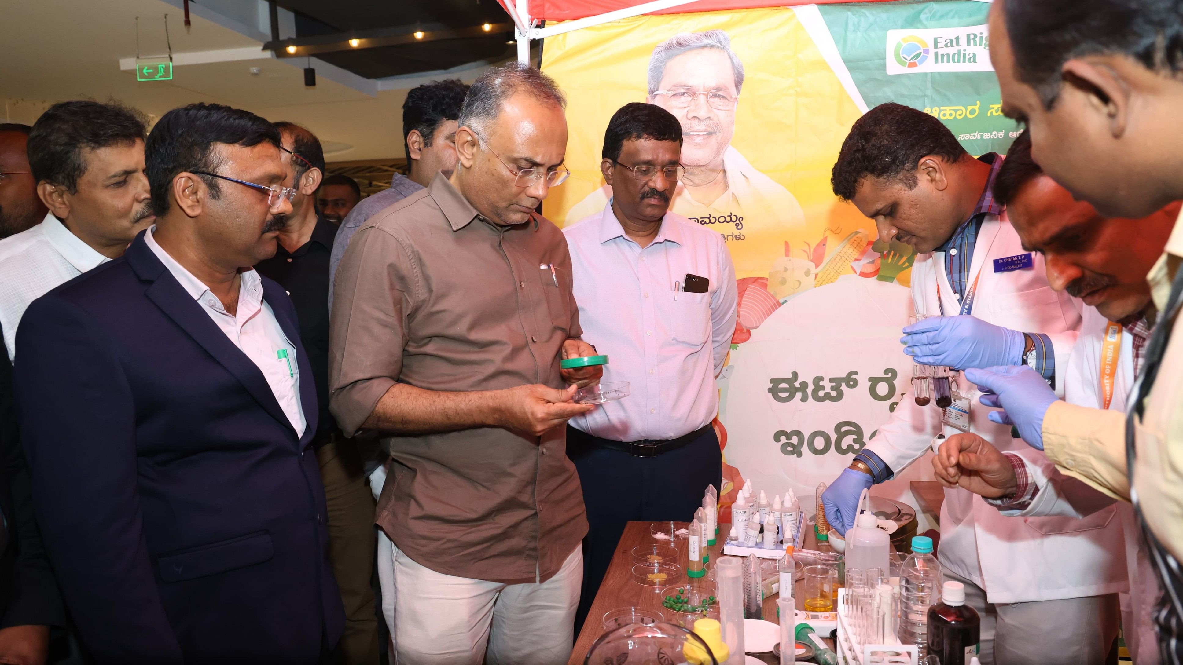 <div class="paragraphs"><p>Minister of Health and Family Welfare Dinesh Gundu Rao&nbsp;launched 10 kiosks, fully equipped with magic box and rapid testing kits (FSSAI approved) in ten malls in Bengaluru on Friday.</p></div>