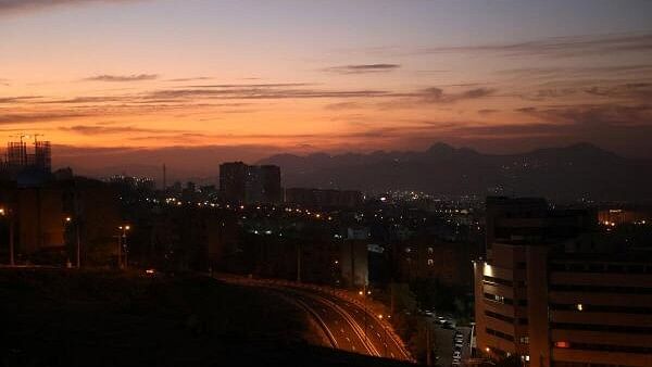 <div class="paragraphs"><p>A general view of Tehran after several explosions were heard, in Tehran, Iran.</p></div>