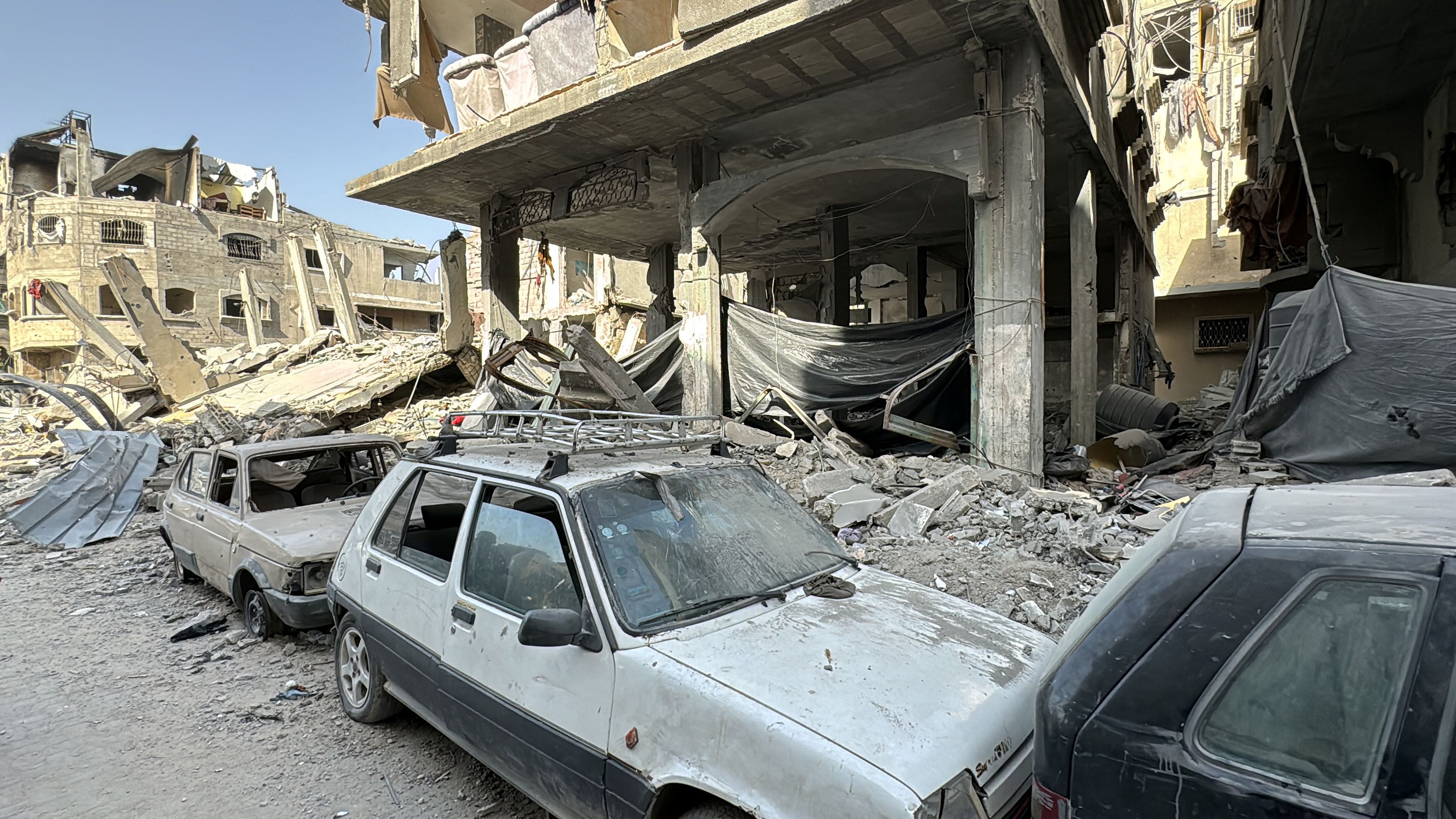 <div class="paragraphs"><p>Damaged cars are seen after Israeli forces withdrew from the area around Kamal Adwan hospital, amid the ongoing Israel-Hamas conflict, in Jabalia, in the northern Gaza Strip October 26, 2024. </p></div>