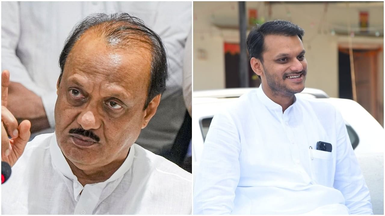 <div class="paragraphs"><p>Ajit Pawar (Left) is facing his nephew Yugendra Pawar (Right) in Baramati.</p></div>