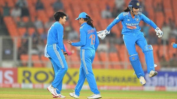 <div class="paragraphs"><p>Indian players during the 1st ODI against New Zealand on October 24, 2024.</p></div>