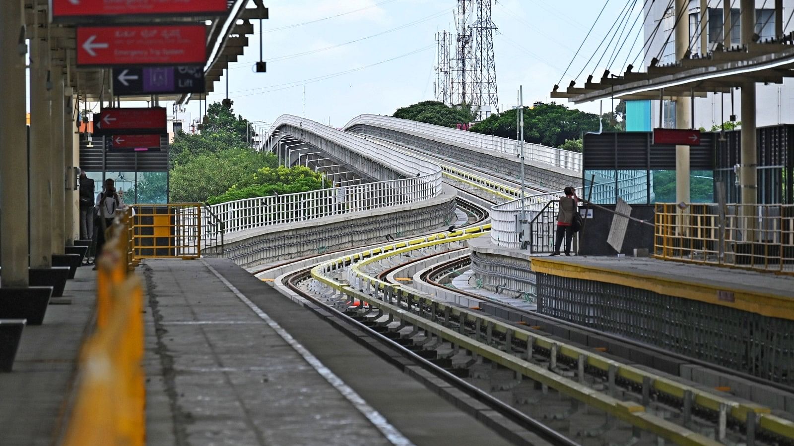 <div class="paragraphs"><p>A view of the Ragigudda metro station, which is part of the Yellow Line.&nbsp;</p></div>