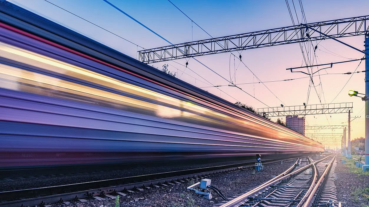 <div class="paragraphs"><p>Representative image of a speeding train.</p><p></p></div>