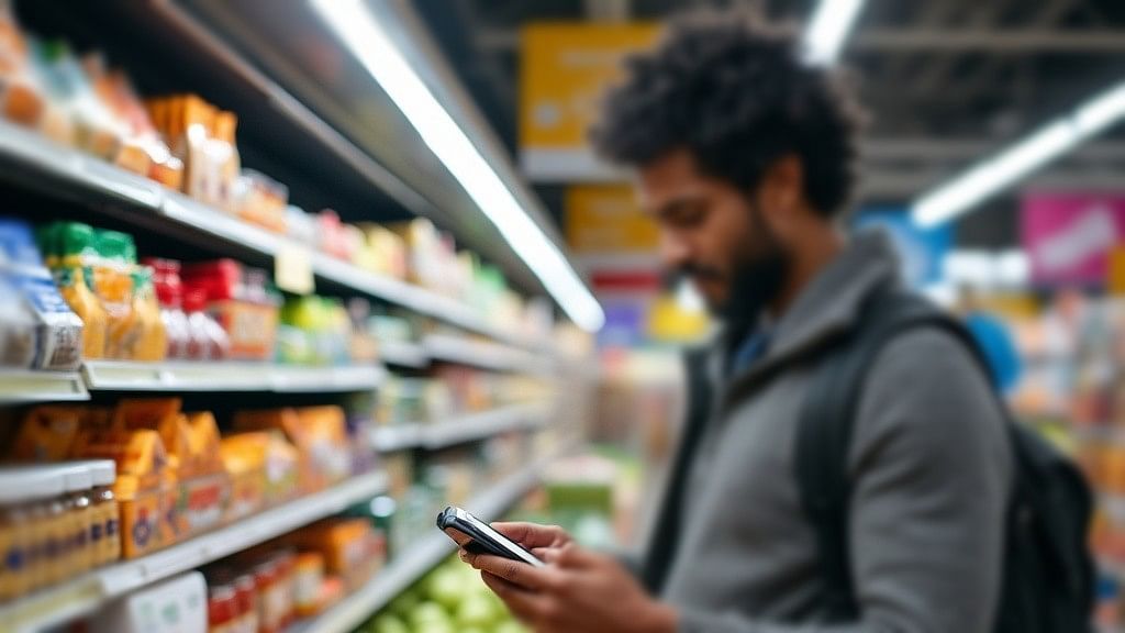 <div class="paragraphs"><p>Representative image showing a man calculating the price of items in a departmental store in the US. This image is AI generated </p></div>