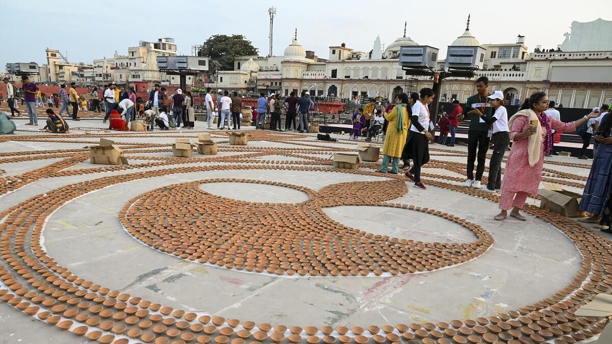 <div class="paragraphs"><p>Preparations underway for the Deepotsav 2024 at the Ram temple in Ayodhya.</p></div>